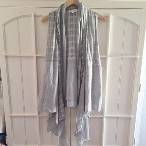 Song N Spirit Grey BOHO  Women's Tunic Vest Top